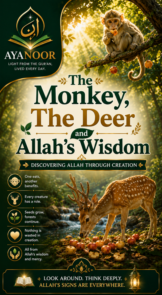 The Monkey, The Deer and Allah’s Wisdom