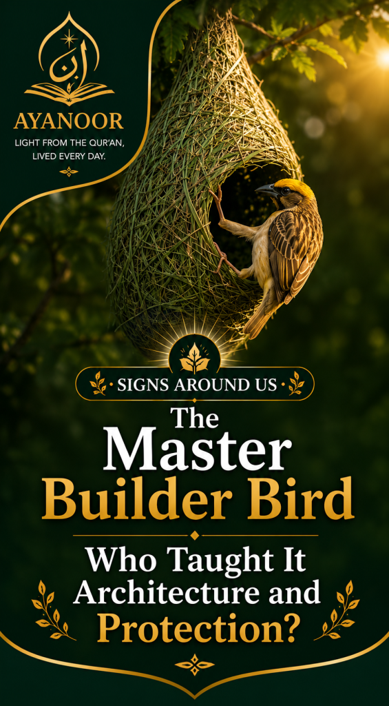 The Master Builder Bird. Who taught it Architecture and Protection?