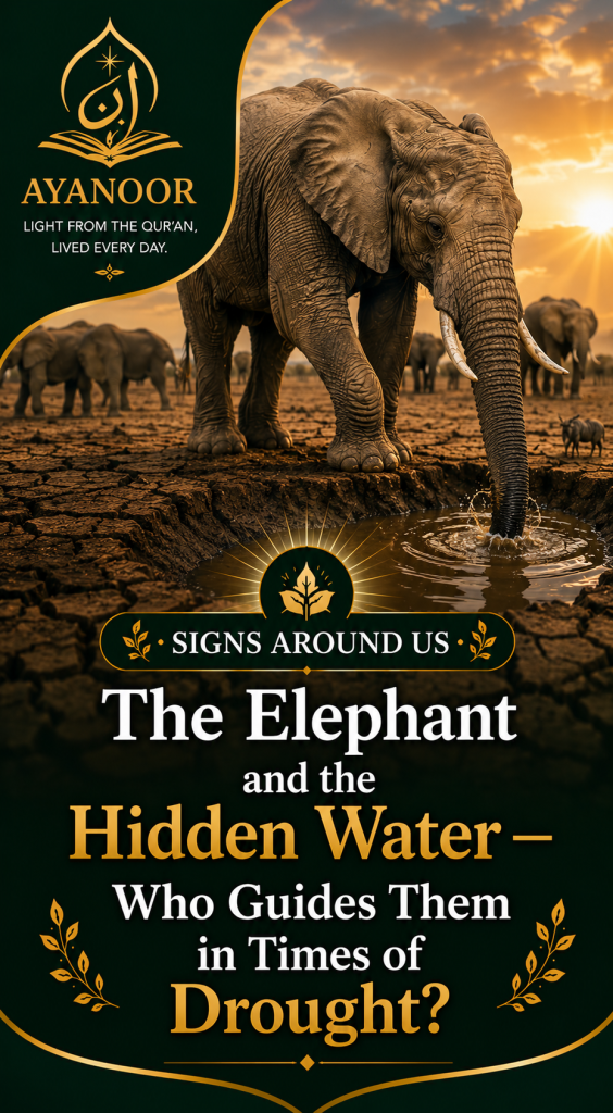The Elephant and the Hidden Water. Who Guides them in Times of Drought?